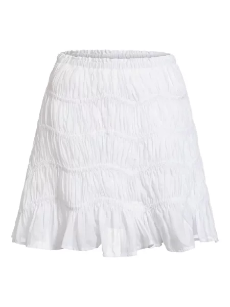 Fusta mini Merlette cu volane alb