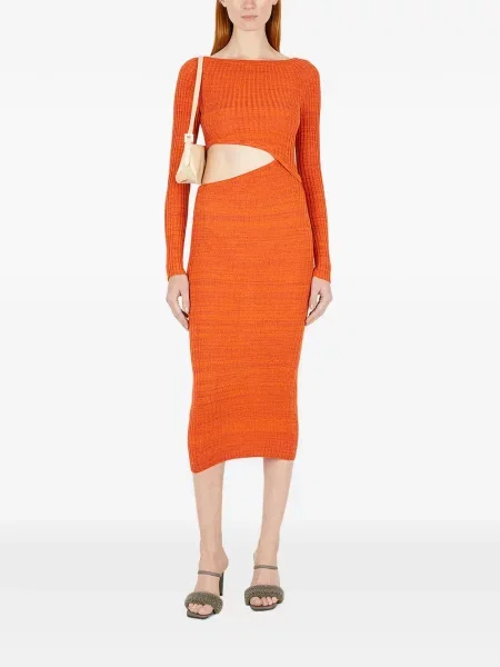 Rochie midi Wynn Hamlyn portocaliu