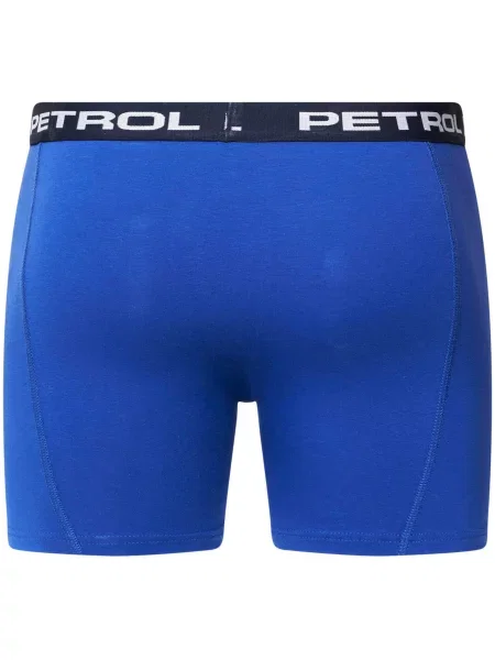 Petrol Industries Boxerky modrá / čierna biela