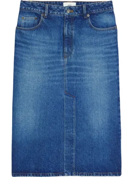 Fustă din denim Ami Paris