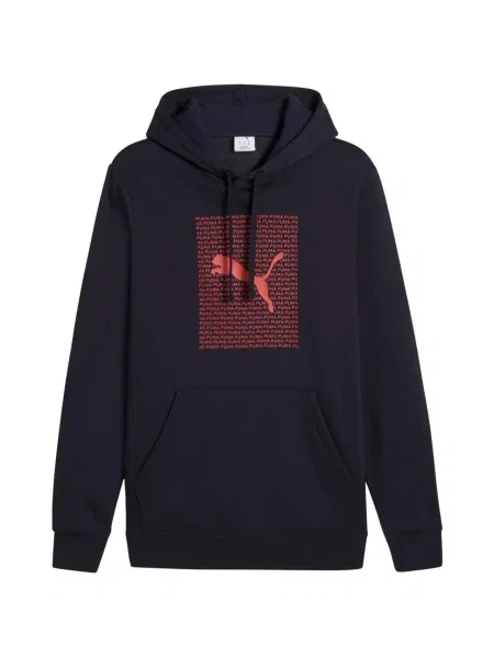Bluza Puma Ess Logo Lab Hoodie FL niebieska