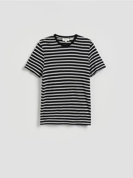 Reserved Tricou cu adaos de in negru