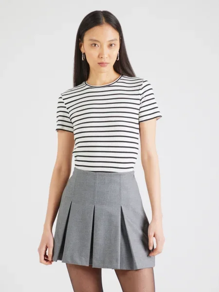 PIECES Tricou PCRUKA negru alb