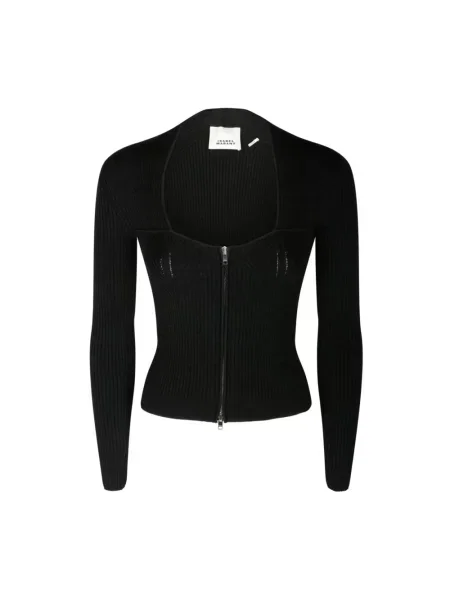 Dzianinowy kardigan Isabel Marant czarny