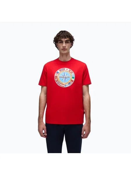 Tricou pentru bărbați Napapijri S-Dorees red goji roșu
