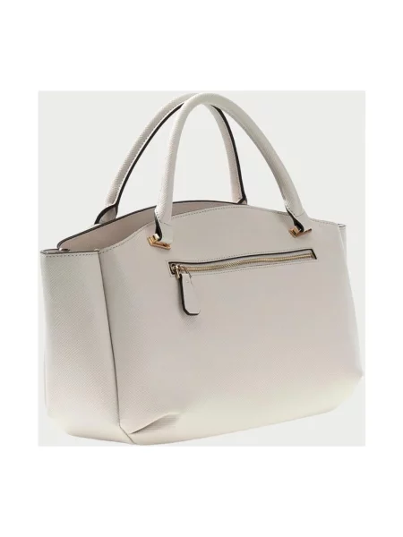 Torebka crossbody Guess skórzana biała