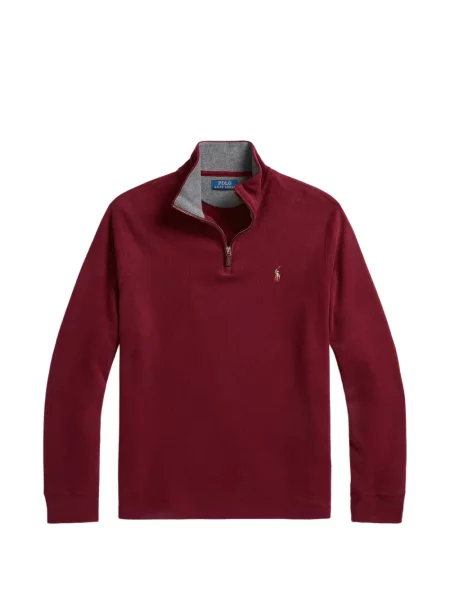 Trčanje polo majica Polo Ralph Lauren s autogramom dizajn s pet džepova siva