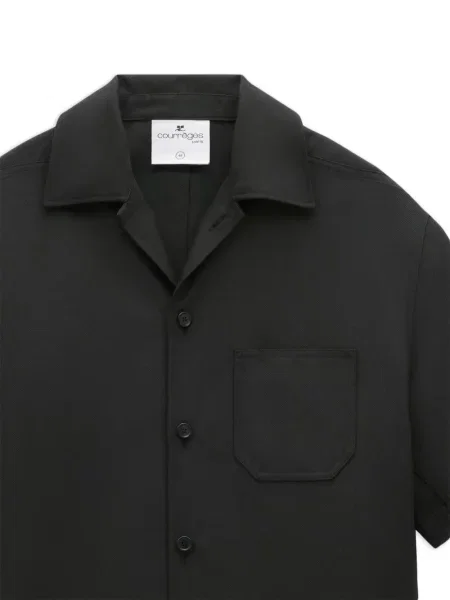Retro stiliaus marškiniai Courreges juoda
