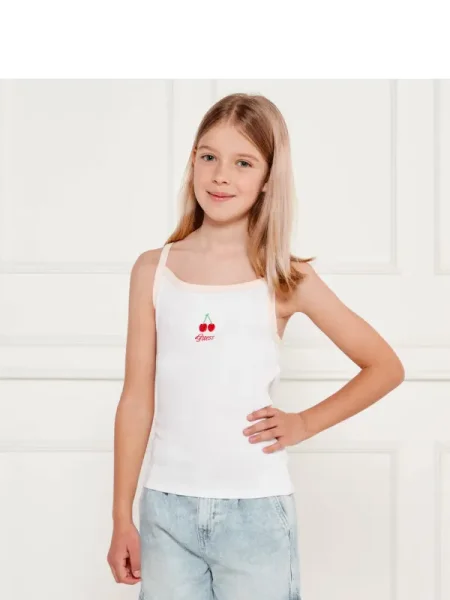 Guess Felső Slim Fit fehér