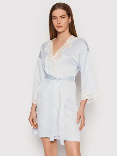 LAUREN RALPH LAUREN Szlafrok jasny niebieski