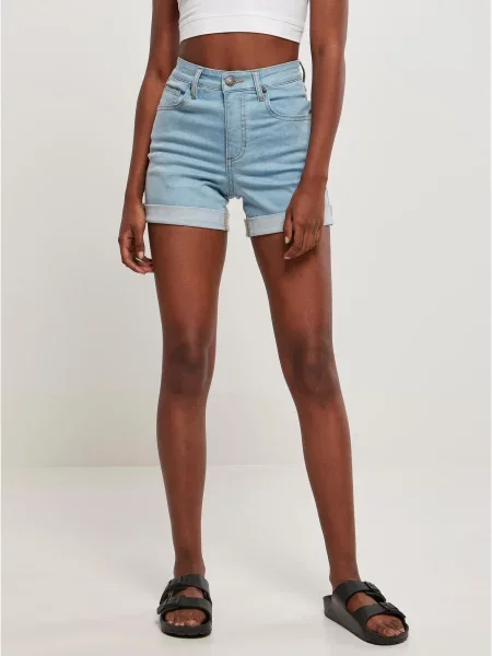 Szorty jeansowe Urban Classics ze stretchu szare