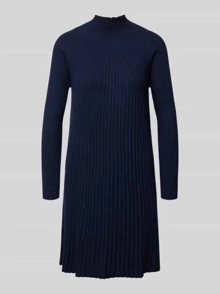 Sukienka dzianinowa o długości do kolan z wełny ze stójką Hemisphere