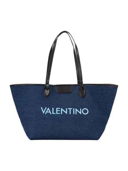 Geantă Valentino Reverse Bleumarin albastru