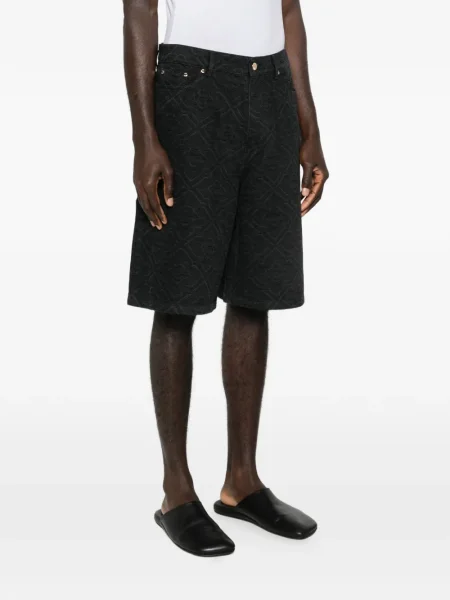 Pantaloni scurți din denim Casablanca negru