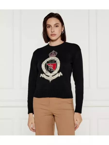 LAUREN RALPH LAUREN Pulover negru