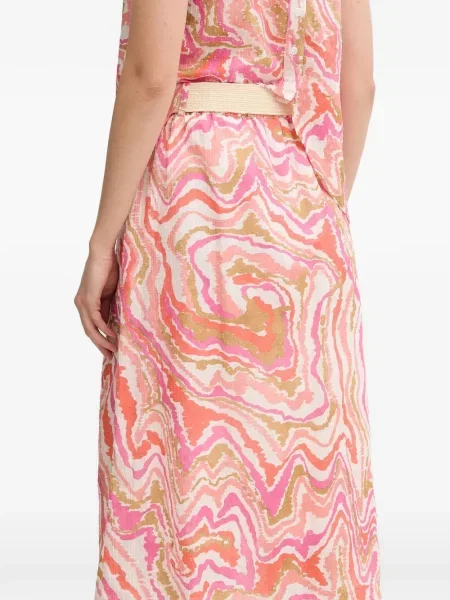 Midi-suknja La Petite Française iznad koljena ružičasta