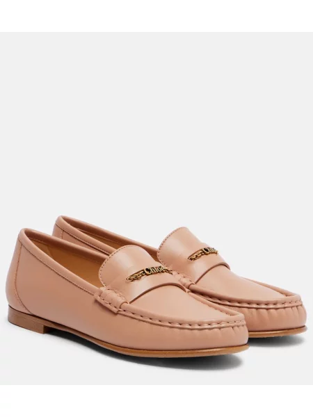 Pantofi loafer Chloé din piele negru