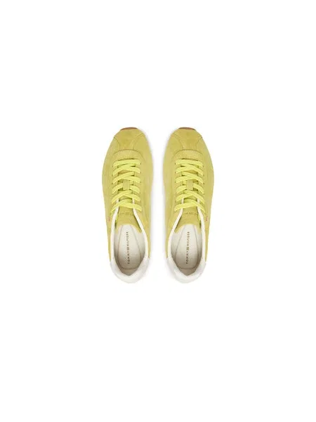 Sneakersy Tommy Hilfiger Th Bella Low Runner Suede zelená