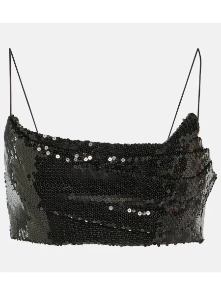 Top Alex Perry o krotszym kroju czarny