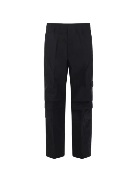 Pantaloni cargo Stone Island cu strasuri negru