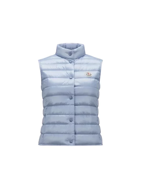 Kamizelka puchowa Moncler niebieska