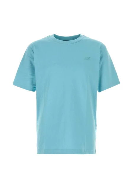 Tricou New Balance cu broderie plasă albastru