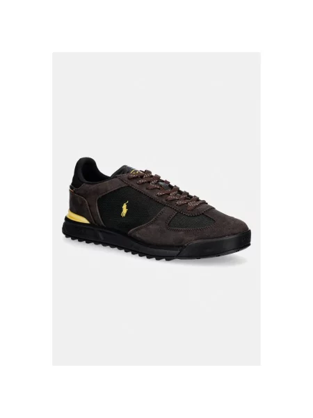 Sneakersy Polo Ralph Lauren skórzane czarne