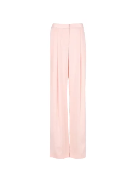 Pantaloni Tom Ford din satin roz