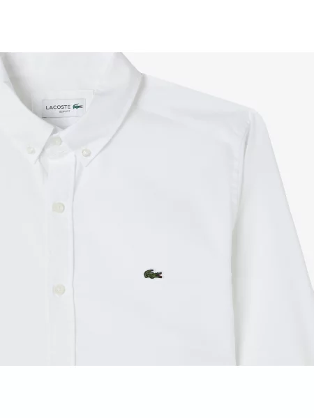 Lacoste Koszula Regular Fit biała