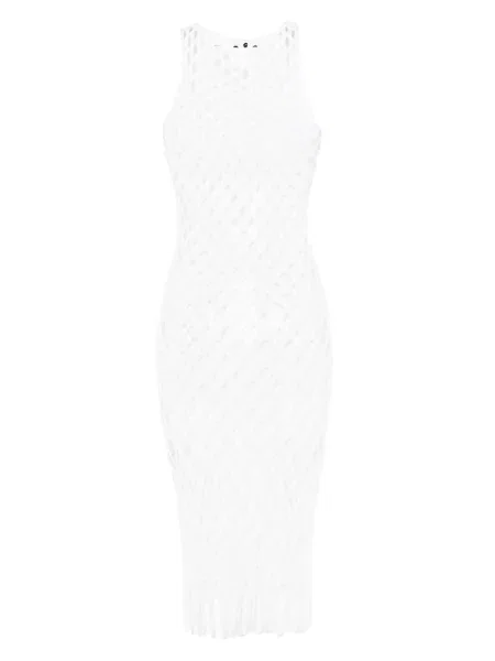 Rochie Christopher Esber tricotate de costum alb
