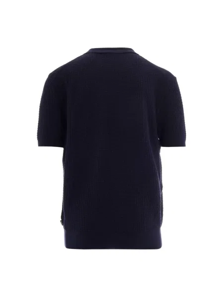 Koszulka polo Boss Black niebieska