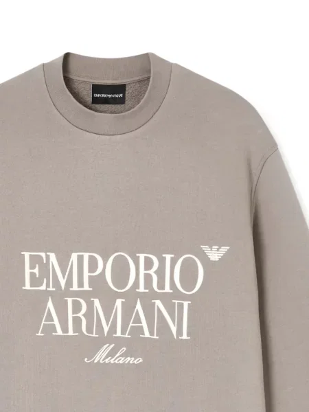 Суитчър Emporio Armani бродиран сиво