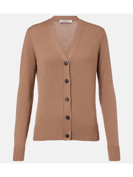 Cardigan 's Max Mara de lână maro