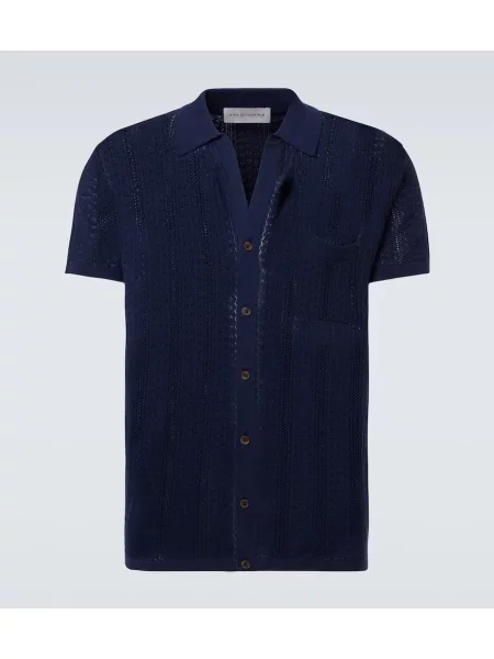 Vlněná košile King & Tuckfield modrá