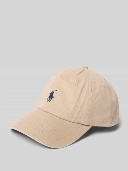 Czapka z daszkiem Polo Ralph Lauren z twillu beżowa