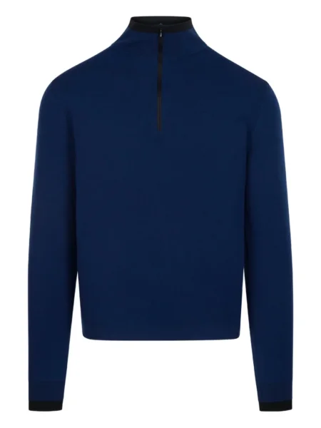 Pulover Aztech Mountain de jumătate de fermoar albastru