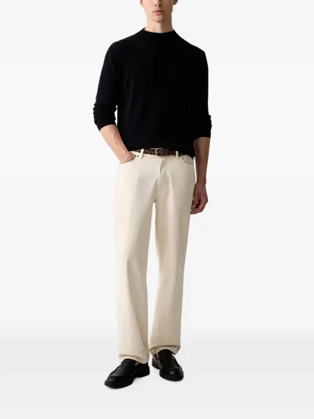 Pulover Karl Lagerfeld cu broderie albastru