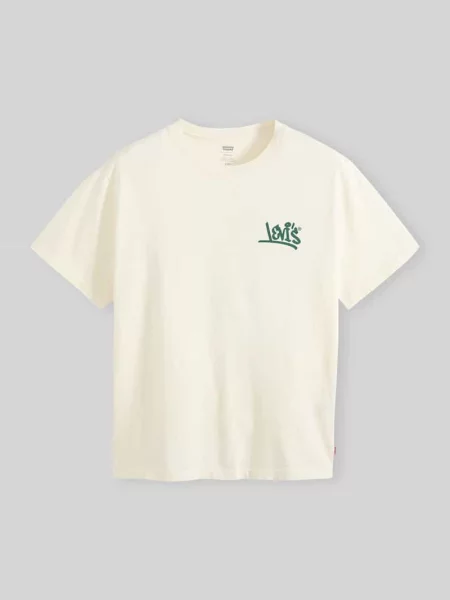 T-shirt o kroju relaxed fit z czystej bawełny Levi's biała