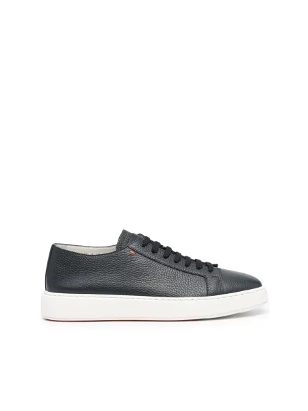 Sneakersy Santoni skórzane niebieskie