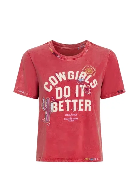 Koszulka Cinq A Sept czerwona