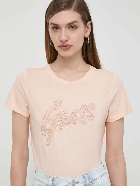 Тениска Guess оранжево