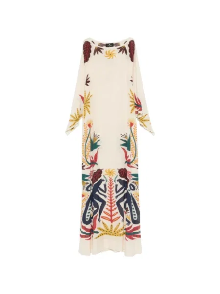 Lung rochie maxi Etro cu mâneci lungi