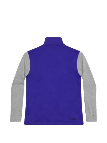 Tricou polo Adidas cu dungi alergare cu bretele alb