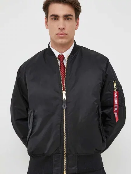 Alpha Industries geaca bomber barbati de iarna negru