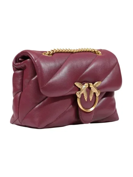 Pinko torebka crossbody skórzana czerwona