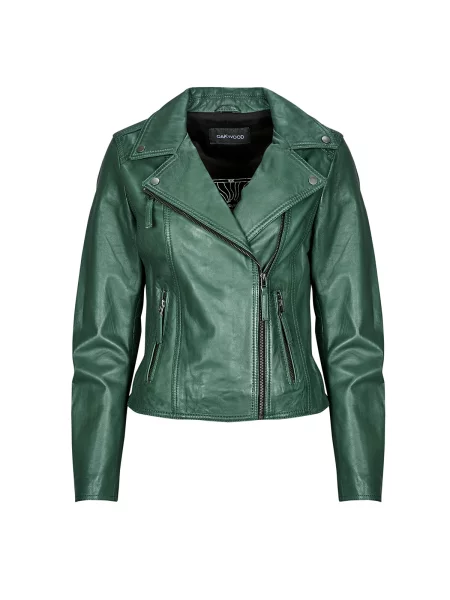 Usnjena jakna Oakwood zelena