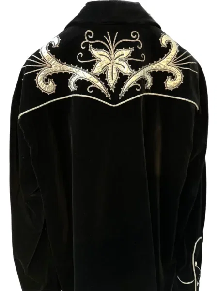 Cămașă Tom Ford de catifea negru