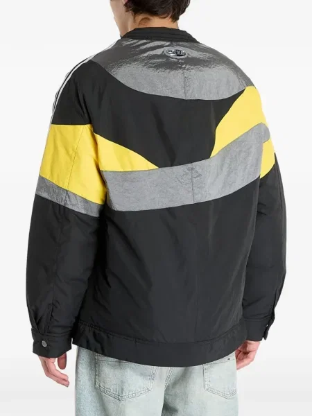 Pălărie Adidas cu dungi cu platformă din jerseu alb