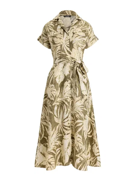 Lauren Ralph Lauren Rochie tip bluză bej / oliv / alb verde