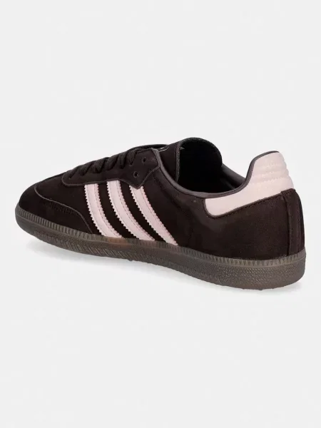 Nubukové tenisky adidas Originals Samba Og hnědé